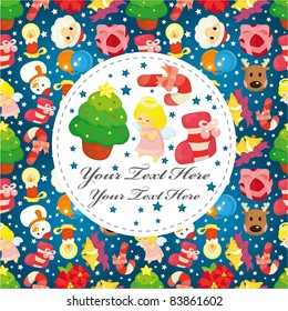 cartoon xmas card