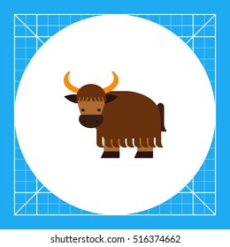 Cartoon yak icon