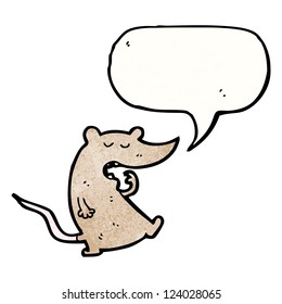 cartoon yawning mouse