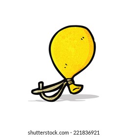 cartoon yellow balloon