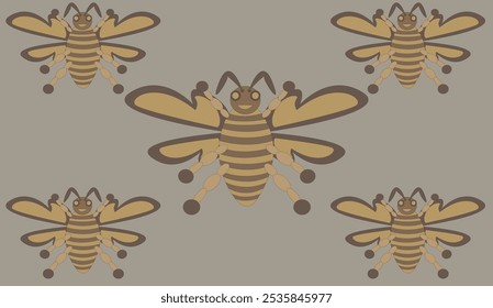 desenho animado abelha amarela. imagem de uma abelha grande.
