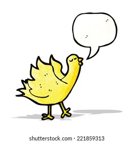 Cartoon-Gelber Vogel