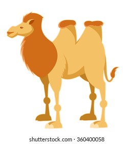 Cartoon yellow camel