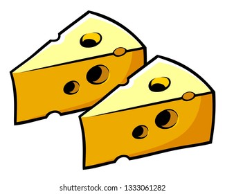 Cartoon Yellow Cheese