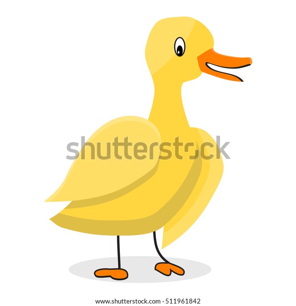 Cartoon Yellow Duck Cartoon Duck Vector Stock Vector (Royalty Free ...