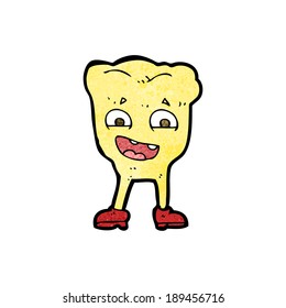 cartoon yellow tooth