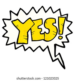cartoon yes shout