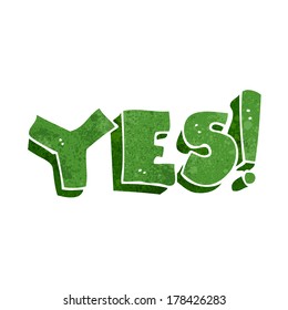 cartoon yes symbol