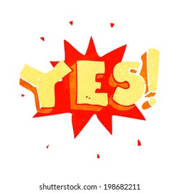 cartoon yes symbol