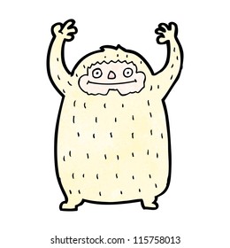 cartoon yeti