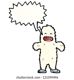 cartoon yeti