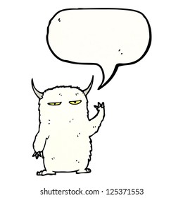 cartoon yeti
