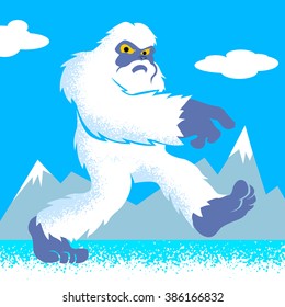 cartoon yeti