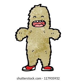 cartoon yeti monster