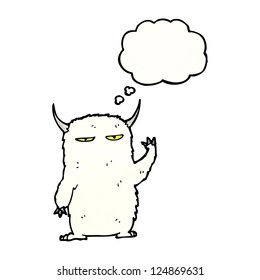 cartoon yeti monster