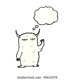 cartoon yeti monster