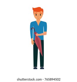 cartoon young man icon