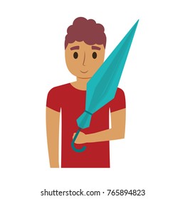 cartoon young man icon