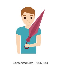 cartoon young man icon