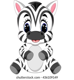 Cartoon zebra