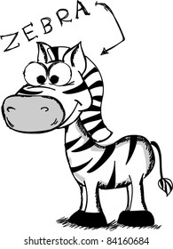 cartoon Zebra