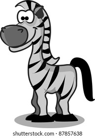Cartoon zebra