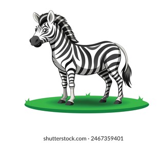 A cartoon zebra is a lively character known for its black-and-white stripes. It symbolizes uniqueness and fun, often seen in children's stories and animations, bringing joy and adventure.