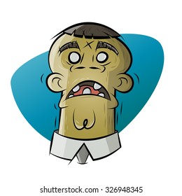 caricatura zombie