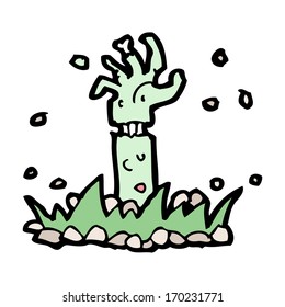 cartoon zombie arm