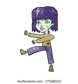 cartoon zombie girl