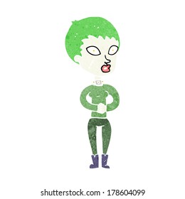 cartoon zombie girl