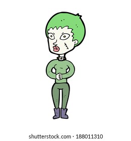 cartoon zombie girl