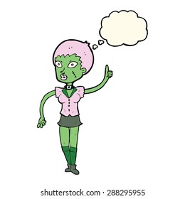 cartoon zombie girl