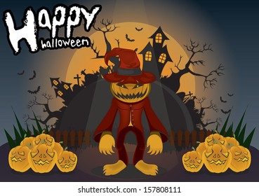 Cartoon Zombie halloween