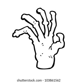 cartoon zombie hand