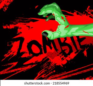Cartoon of a zombie hand