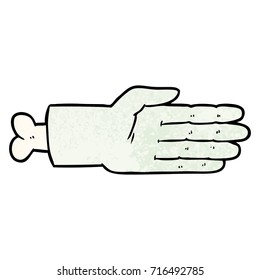cartoon zombie hand