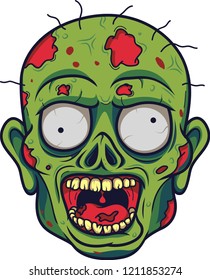 Cartoon Zombie Head 