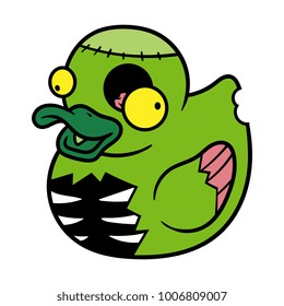 Cartoon Zombie Rubber Duck