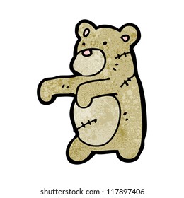 cartoon zombie teddy bear