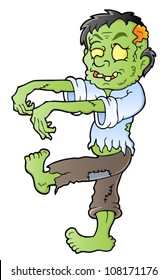 Cartoon zombie theme image 1 - vector illustration.