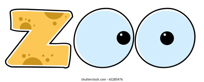 Cartoon ZOO Text