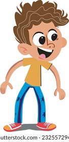 cartoon,child playing,vector illustration,little kids,Child jumping