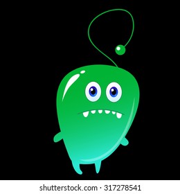 Cartoon/halloween cute monster. Vector illustration. Elements for design of postcards, flyers, banners, prints. Halloween.