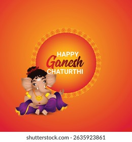 Cartoonist character of ganesha design concept