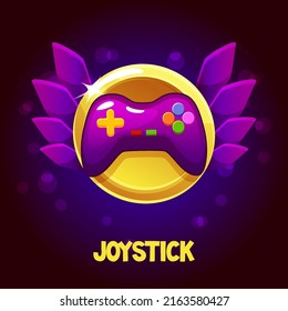 CartoonJoystick icon for game UI. Console icon.