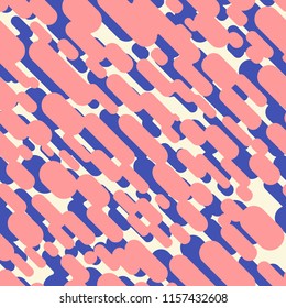 Cartoonl abstract coloured lines and dots seamless pattern for textile brending, fabric, wraping