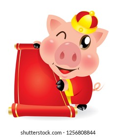 Cartoon-Pig, Chinese-New-Year, Pig design