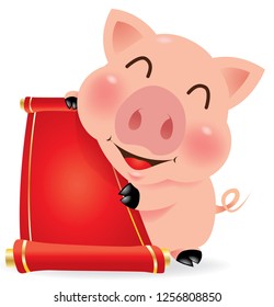 Cartoon-Pig, Chinese-New-Year, Pig design