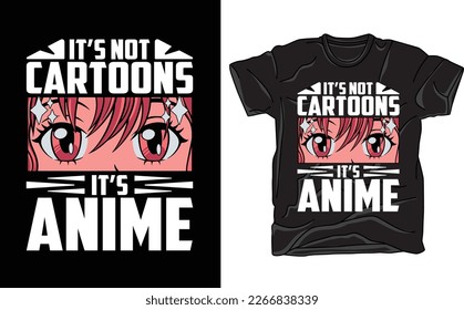 Cartoons Anime T shirt Design Vector svg